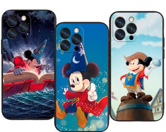 Mickey Mouse Disney Style ~ Fantasia Magic Custom Protective Phone Case ~ Fits iPhone, Samsung & More