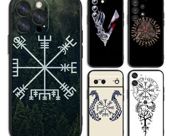 Viking Vegvisir Nordic Symbol Protective Cases Fits iPhone, Samsung and Most Models
