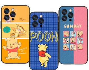 Winnie the Pooh Cute Cartoon Style Trendy Protective Phone Case ~ Fits iPhone, Samsung & More