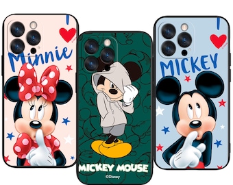 Minnie Mickey Mouse Vintage Couple in Cute Retro Aesthetic Trendy Protective Phone Case ~ Fits iPhone, Samsung & More