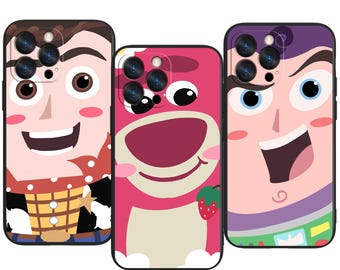 Kawaii Toy Story Heroes Trendy Protective Phone Case ~ Fits iPhone, Samsung & More