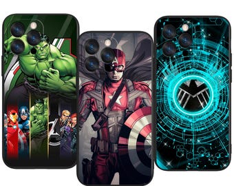Avengers Marvel Super Team Custom Protective Phone Case ~ Fits iPhone, Samsung & More