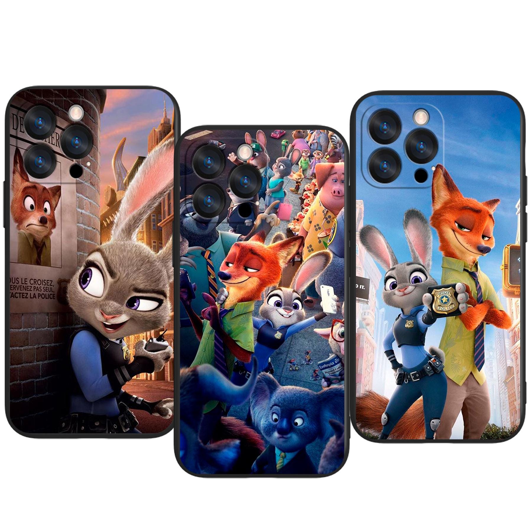 Disney Zootopia Movie Art Protective Phone Case ~ Fits Iphone 