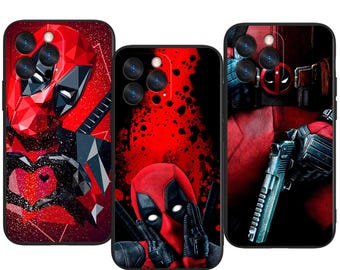 Deadpool Anti Hero Custom Protective Phone Case ~ Fits iPhone, Samsung & More