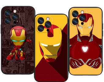 Avengers Iron Man Superhero Style Custom Protective Phone Case ~ Fits iPhone, Samsung & More