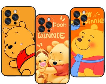 Winnie the Pooh Soft Aesthetic Bear World Trendy Protective Phone Case ~ Fits iPhone, Samsung & More
