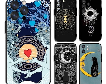 Celestial Fortune Moon Protective Cases Fits iPhone, Samsung and Most Models