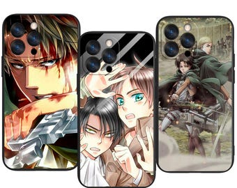Wall Fortress Fall and Colossal Power in Dark Anime Mood Trendy Protective Phone Case ~ Fits iPhone, Samsung & More