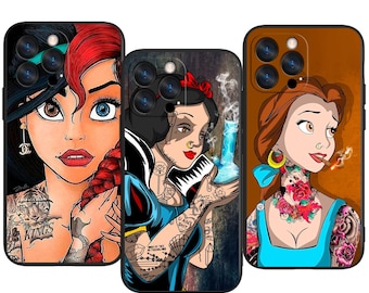 Disney Princess Fantasy Art Trendy Protective Phone Case ~ Fits iPhone, Samsung & More