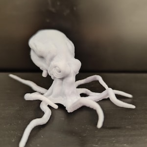 Handmade Resin Sea Monster Miniature: Unpainted Octopus Creature (65mm)