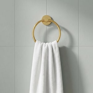 Traditional Towel Ring – Unlacquered Brass
