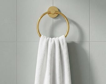 Traditional Towel Ring – Unlacquered Brass