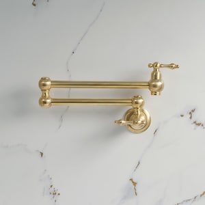 Olackerad mässingsblandare, massiv mässingsmonterad köksblandare för spis