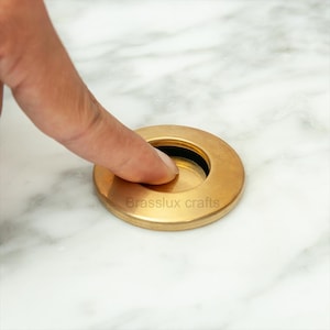 Air Switch Button – Unlacquered Brass