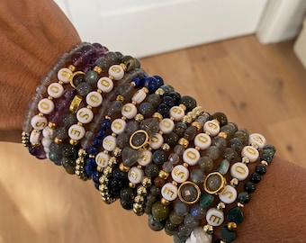 Goose Band Gemstone Bracelet Stacks (Set of 2 or 3) – Handmade Natural Stone Jewelry
