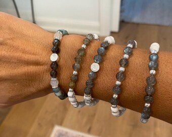 6mm and 8mm Gemstone Bracelets