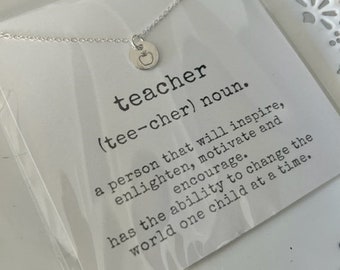Teacher Necklace, Gift For Teacher