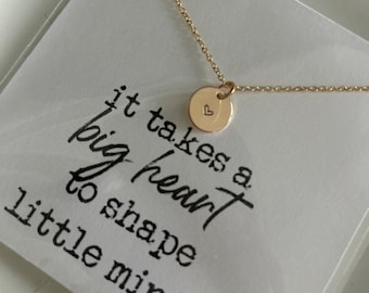 It Takes A Big Heart To Teach Little Minds, Teacher Necklace