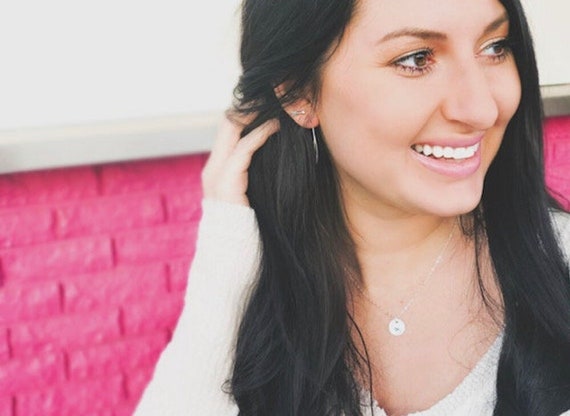 Silver Hammered Hoop Earrings