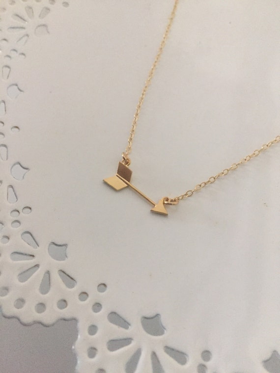 Sideways Arrow Necklace