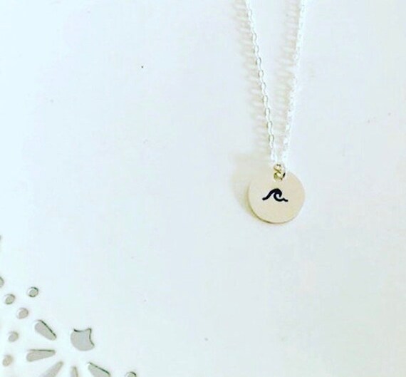 Wave Charm Necklace