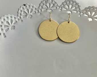 Large Disk Earrings