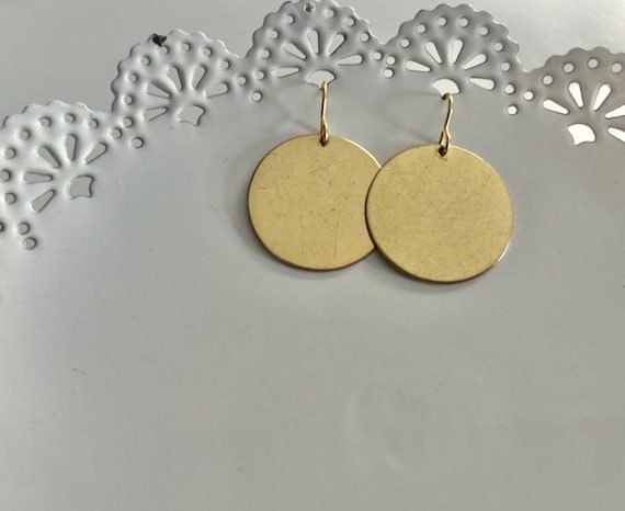 Large Disk Earrings