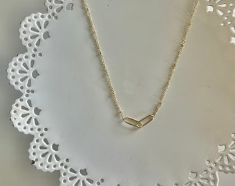 Paperclip Link Necklace