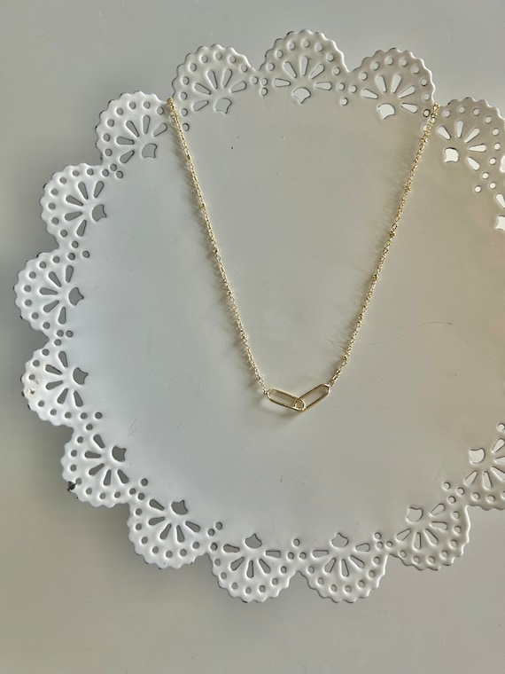 Paperclip Link Necklace