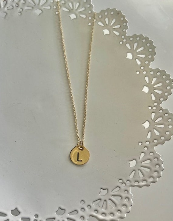 Gold Initial Necklace