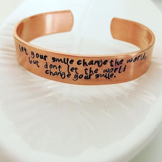Friendship Quote Cuff Bracelet