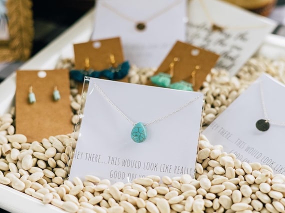 Turquoise Teardrop Necklace