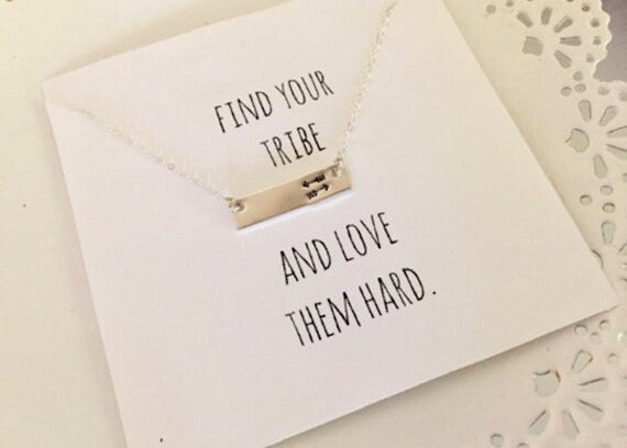 Find Your Tribe Double Arrow Necklace