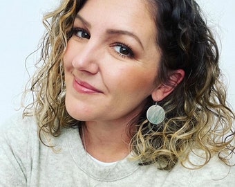 Large Disk Earrings