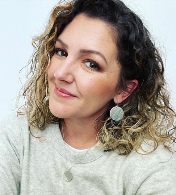 Large Disk Earrings