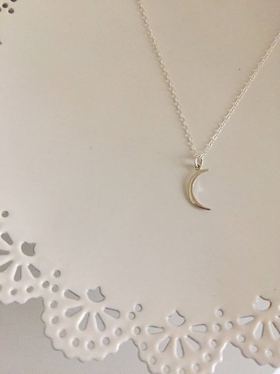 Silver Moon Necklace