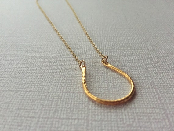 Gold Horseshoe Necklace