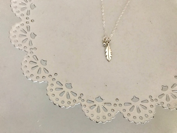 Silver Feather Necklace