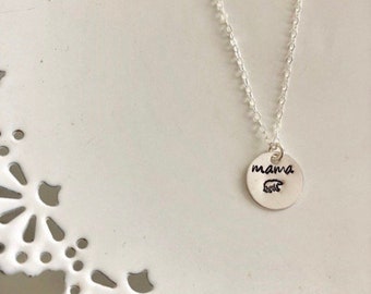 Mama Bear Necklace | Mama Bear Jewelry I Mom Jewelry | Mom Necklace | Mama Jewelry | Mama Bear Gift | Gift For Mom I Mama Bear