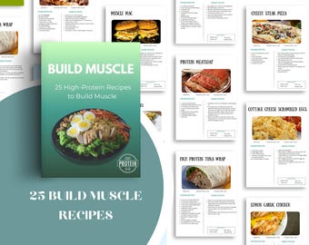 High Protein Recipe Ebook Bundle | Fat Loss Meals, Protein Desserts & Shakes | Healthy Fitness Meal Prep Guide