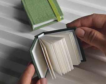 Tiny Watercolor Sketchbooks (2pcs): Handmade 230g Cotton Paper