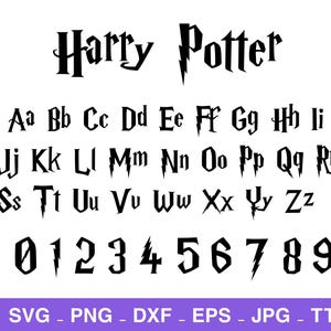 Potter Font Svg Bundle, Wizard Font Svg, Halloween Font Svg, Potter Alphabet Svg, Magic Font Svg, Wizard Font Cut Files Font