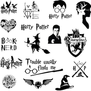 Magic Wizard Svg, Harry svg Inspired Bundle, Movie Mega SVG Bundle, Png Files Magic Wizard, Svg School Movie Bundle, Svg Files for Cricut