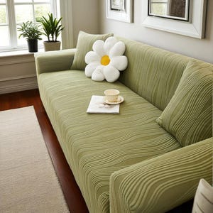 Knitted Jacquard Sofa Cover – 2025 All-Season Stretch Couch Slipcover | Anti-Scratch, One-Piece Universal Fit for Pets & Home Decor