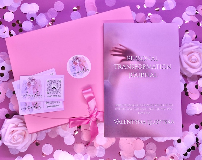 Featured listing image: Self-Care Gift Box – Journal, Planner, Candle & Palo Santo – Mindfulness Stationery Set