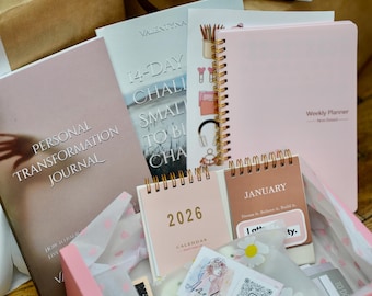 Mindful Self-Care Gift Box for Women | Personal Growth Kit with Journals, Affirmation Cards