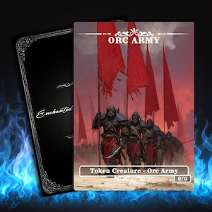 Orc Army Token: Full Art Custom Magic Proxy for MTG Decks