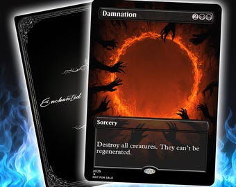 Damnation | Premium  Custom Card | Full Art TCG  Card | High-Quality, Clear Printing | Durable, Perfect for Gaming and Collecting