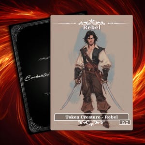 Rebel Token MTG Proxy: Full Art Mystic Pirate (2/2) Custom Magic