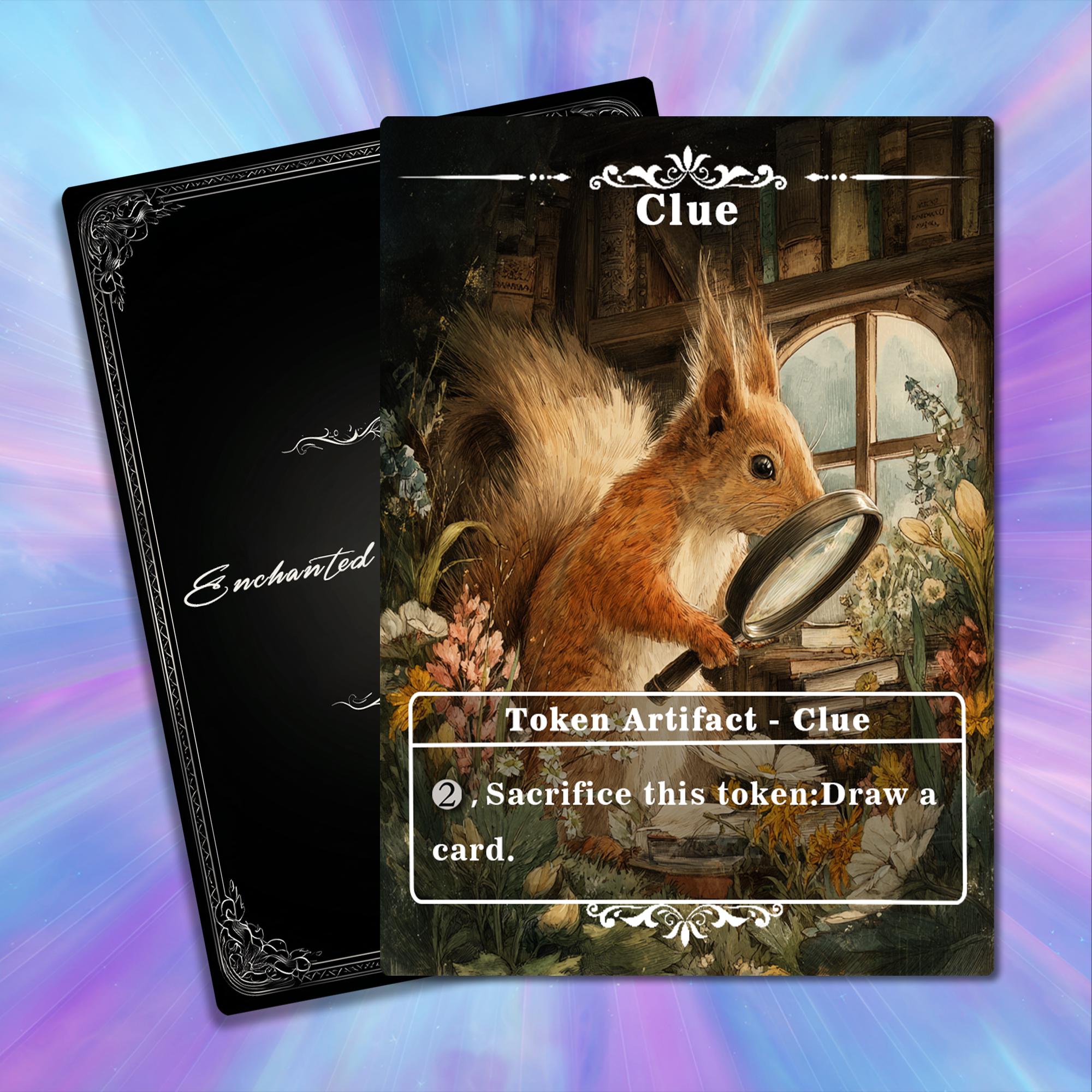 Full Art Clue Token: Custom Full Art TCG - Squirrel's Botanical Inquiry,  Token for Mtg - Etsy